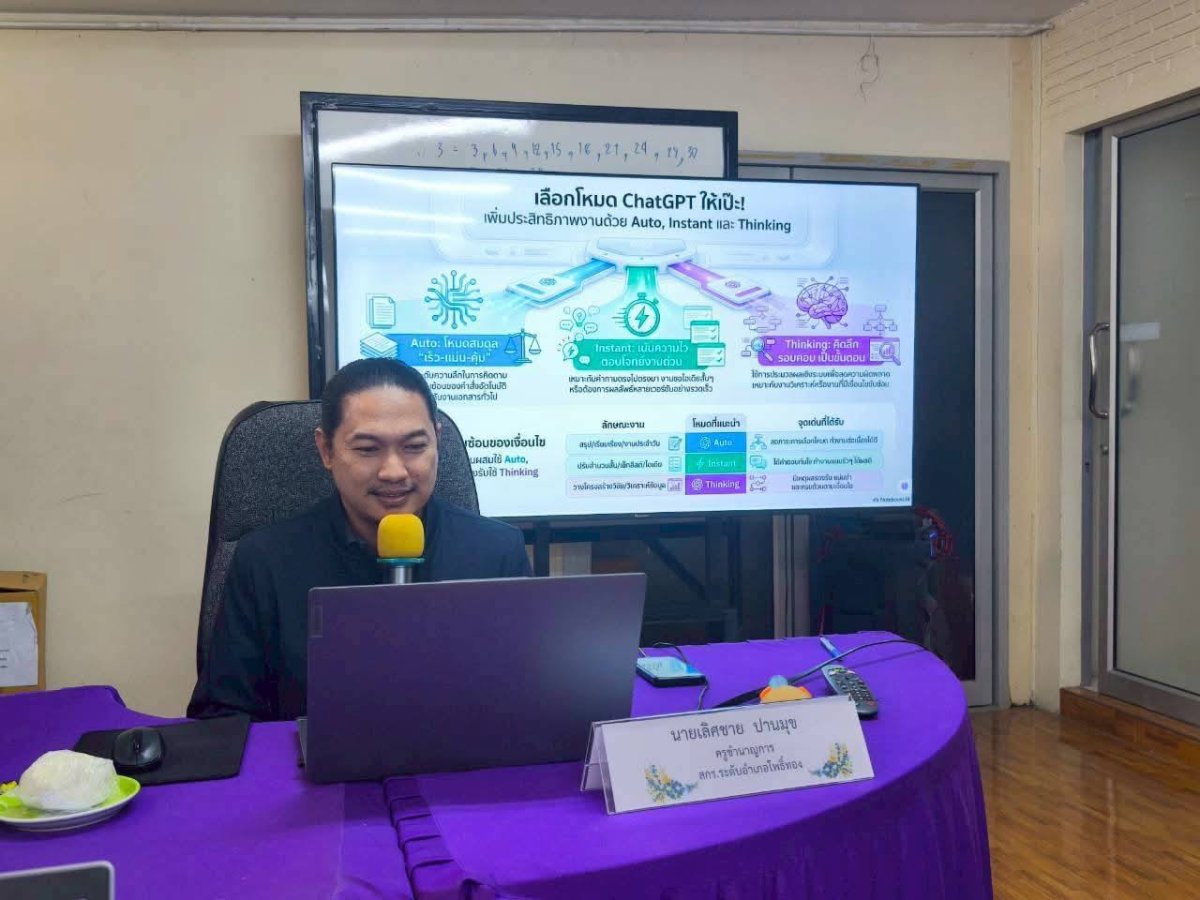 โครงการพัฒนาบุคลากรด้านเทคโนโลยีการศึกษาและนวัตกรรม AI เพื่อผู้เรียนยุคใหม่