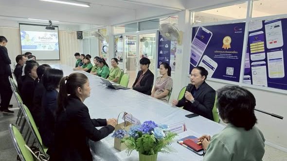 แลกเปลี่ยนเรียนรู้กับคณะศึกษาดูงานจาก สกร.ระดับอำเภอวังน้ำเย็น จังหวัดสระแก้ว